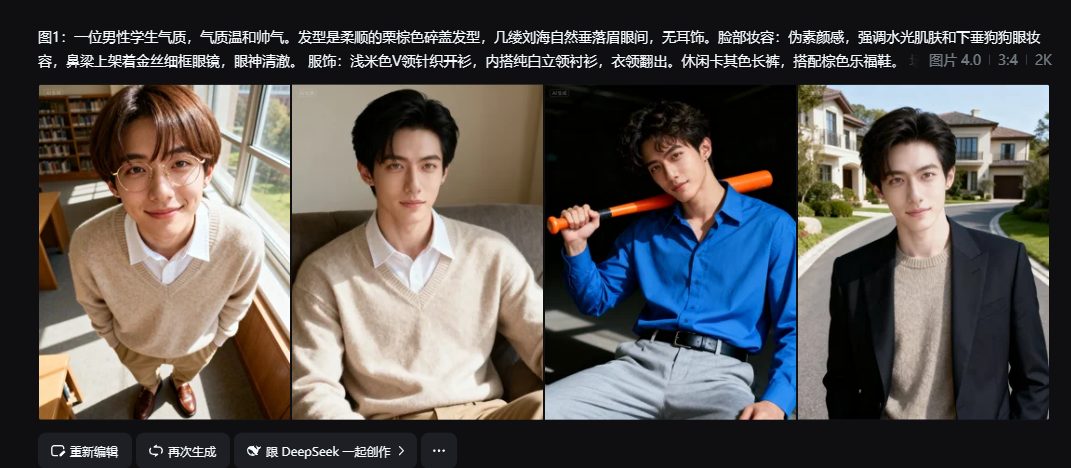 即梦4.0文生图实测：出组图+剧情图、角色一致性、人像真实度、海报生成