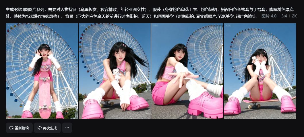 即梦4.0文生图实测：出组图+剧情图、角色一致性、人像真实度、海报生成